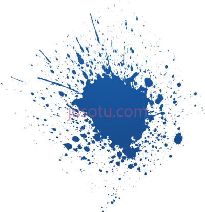蓝色飞溅,blue colour splash PNG
