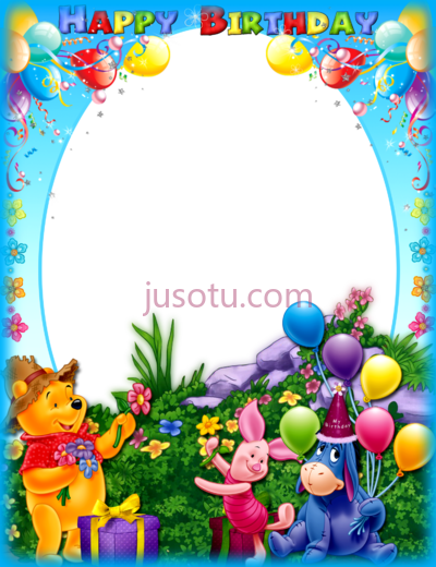 小熊维尼,happy birthday winnie pooh PNG