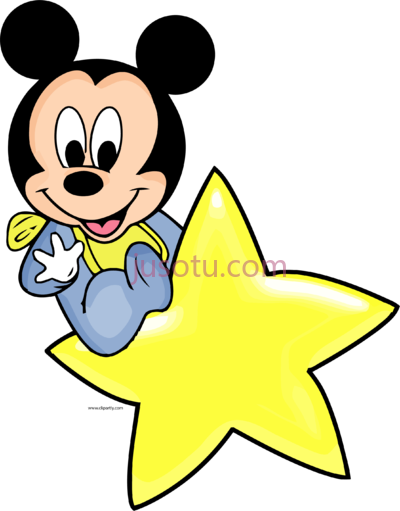 米老鼠,disney baby star mickey mouse PNG