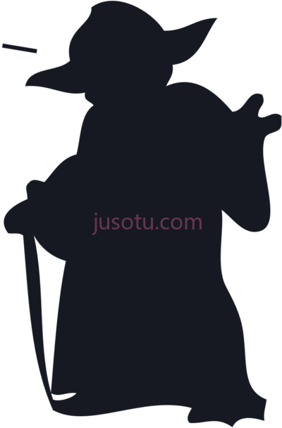星球大战,yoda master outline star wars PNG