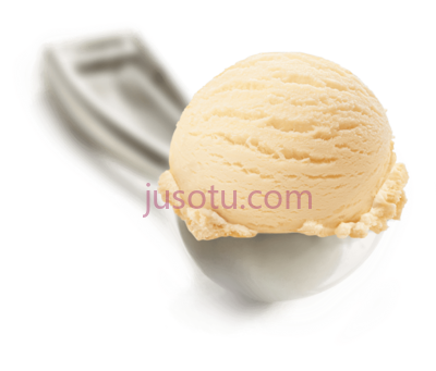 香草冰淇淋,scoop vanilla ice cream PNG