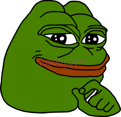 青蛙佩佩,pepe frog smirk PNG