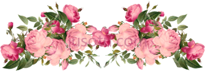 复古花边,vintage flower PNG