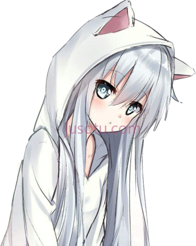 女孩,cute anime cat PNG