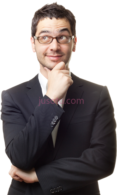 商务人士,business thinking man PNG