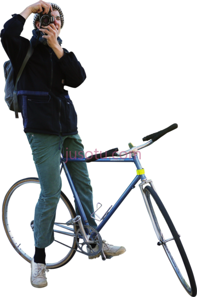 骑自行车,biking grapfer bicycle people PNG