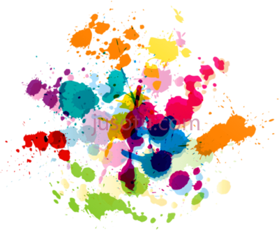 彩色油漆飞溅,colorful paint splatter clear PNG