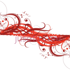 红色抽象线PNG