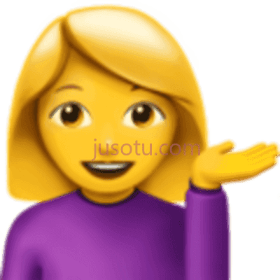 举手女孩,girl emoji hands up PNG