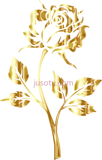 玫瑰金花,rose gold flowers PNG