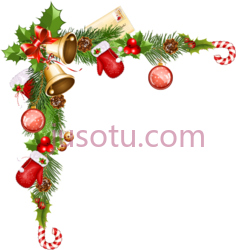 圣诞节边角装饰PNG