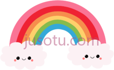 可爱卡瓦伊彩虹PNG