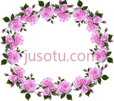 花玫瑰装饰花边,frame PNG