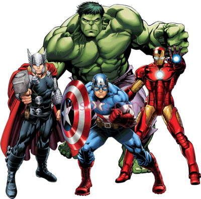 复仇者联盟绿巨人,avengers hulk captain america iron man thor PNG