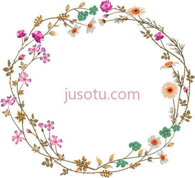花边,flower border PNG