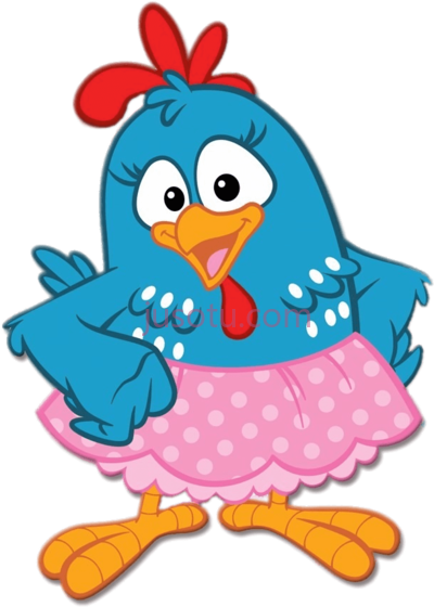 穿裙子小母鸡,gallina pintadita con falda PNG