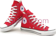 红色匡威鞋子PNG