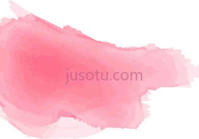 水彩染桃红,water painting stain pink peach PNG