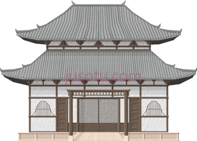 日本寺庙,library at getdras temple in japan PNG