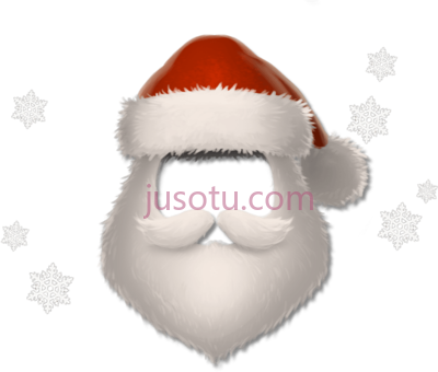 圣诞老人胡子,santa beard PNG