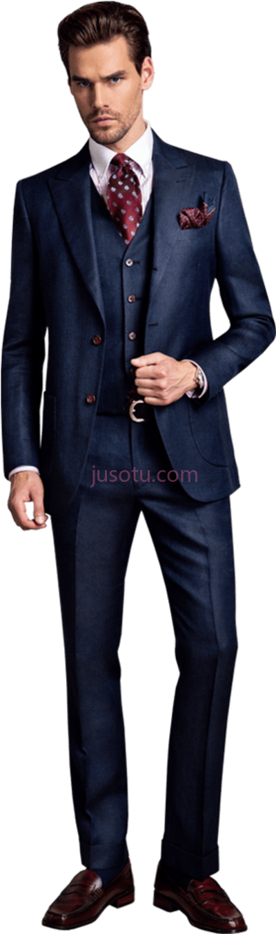 西服,3 piece suit man PNG