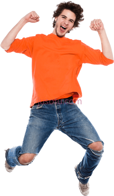快乐男人跳跃,happy man jumping PNG