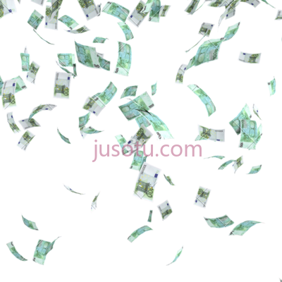 掉钱,money falling sky PNG