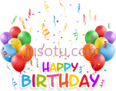 生日快乐气球PNG