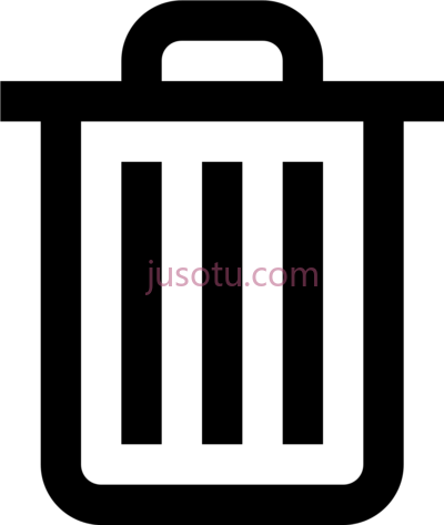 垃圾,icon trash font awesome o PNG