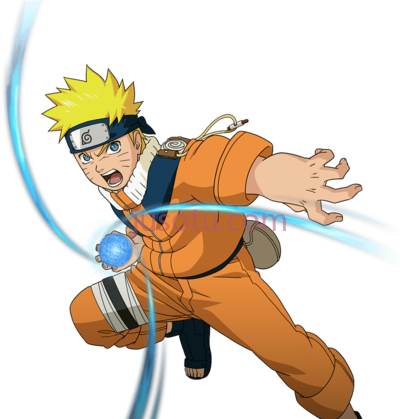 火影忍者漩涡鸣人,naruto run rasengan PNG
