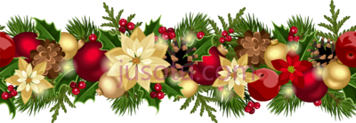 假日花环手工艺品,holiday garland crafthubs christmas border PNG