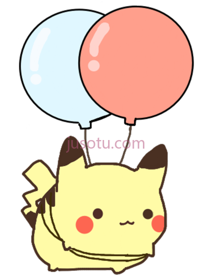 口袋妖怪,remake pikachu cute pokemon ballon PNG