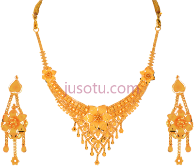 印度金首饰项链,indian gold jewellery necklace PNG