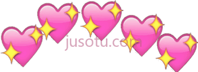 心闪烁,hearts glitter meme PNG