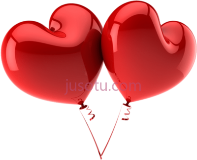 红色大气球,red large shaped balloons PNG