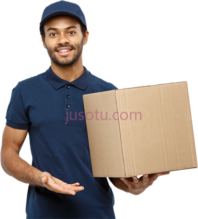 男送货员,man delivery boy box PNG