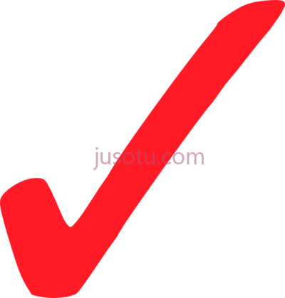 红色复选标记,small check mark red PNG