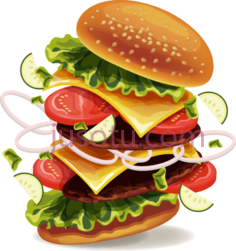 汉堡PNG