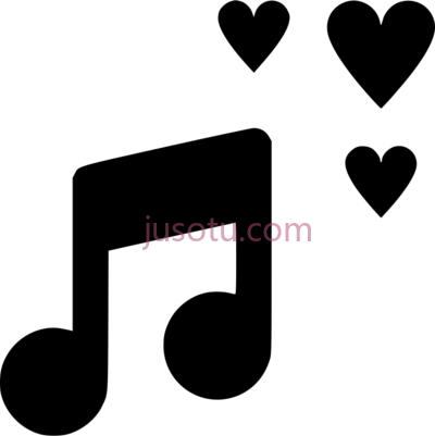 黑色音乐,love music black PNG