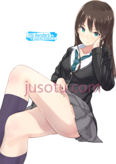 女孩交叉双腿PNG