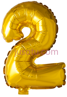 数字2气球PNG