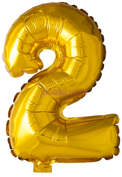数字2气球,balloons number 2 PNG