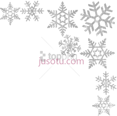 雪花边框,snowflakes border PNG