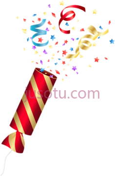 派对生日彩纸PNG