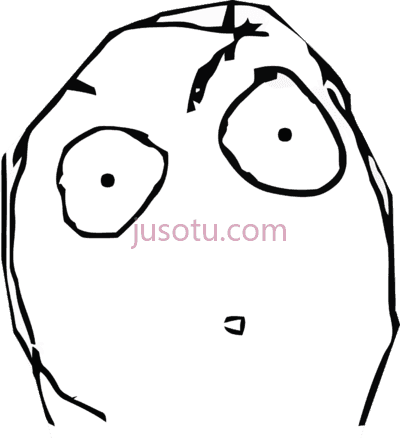 震惊脸,shocked meme face PNG