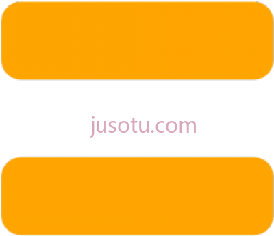 橙色等号,equal sign orange PNG