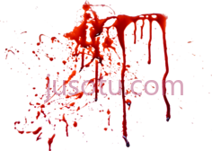 墙上条纹血飞溅PNG