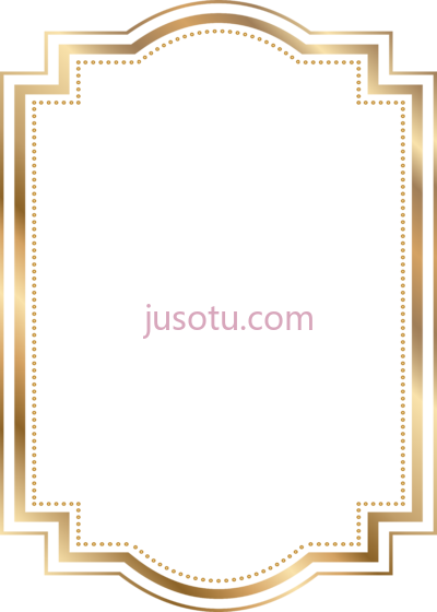 证书金边框,certificate gold PNG
