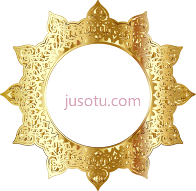 金圆,golden round circle PNG