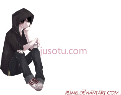 男孩伤心,anime boy sad PNG